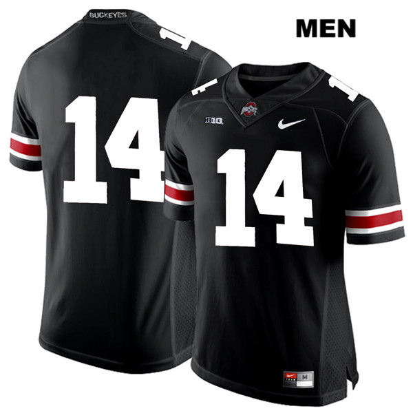 Ohio State Buckeyes Men's Isaiah Pryor #14 White Number Black Authentic Nike No Name College NCAA Stitched Football Jersey RF19P08HO
